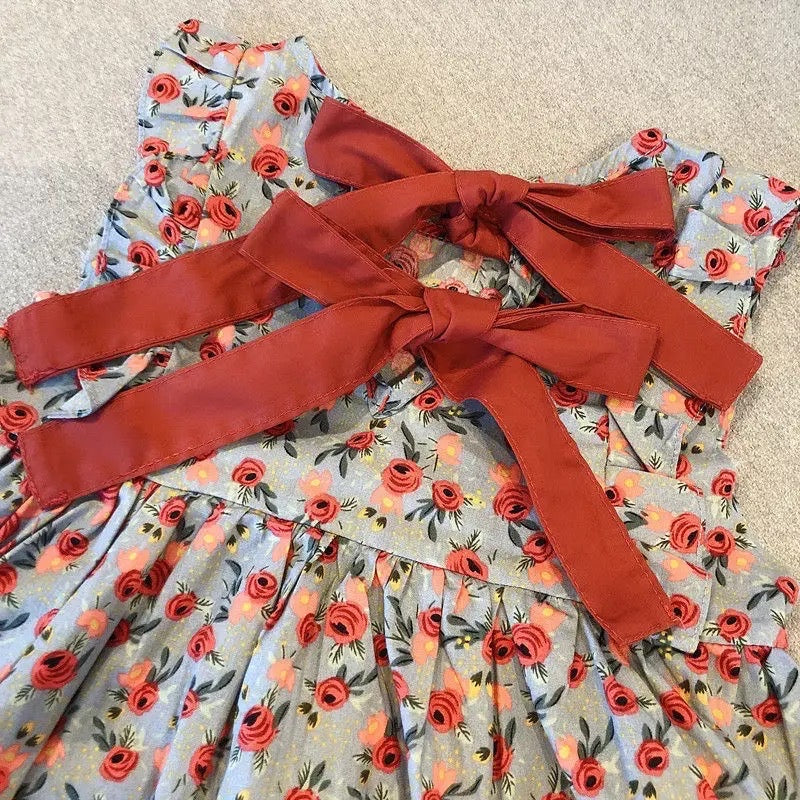 Vestido lazo rojo