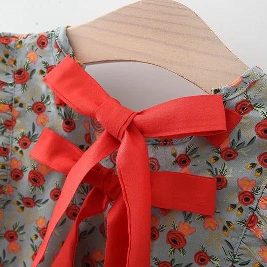 Vestido lazo rojo