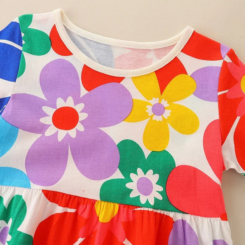 Vestido flores colores