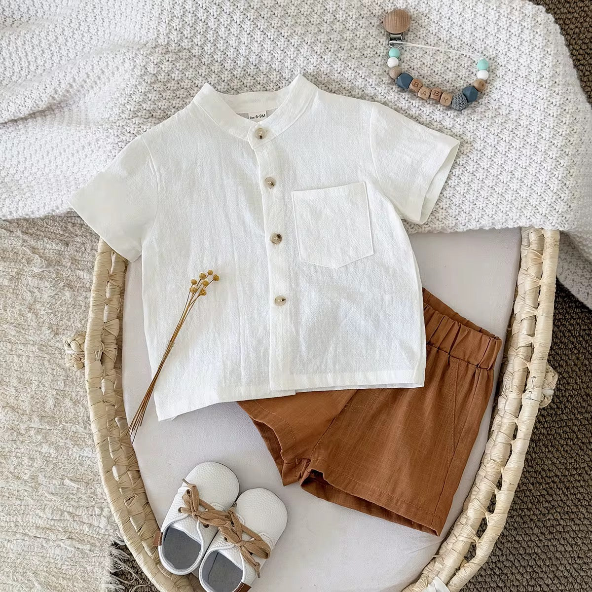 Conjunto camisa blanca shrt