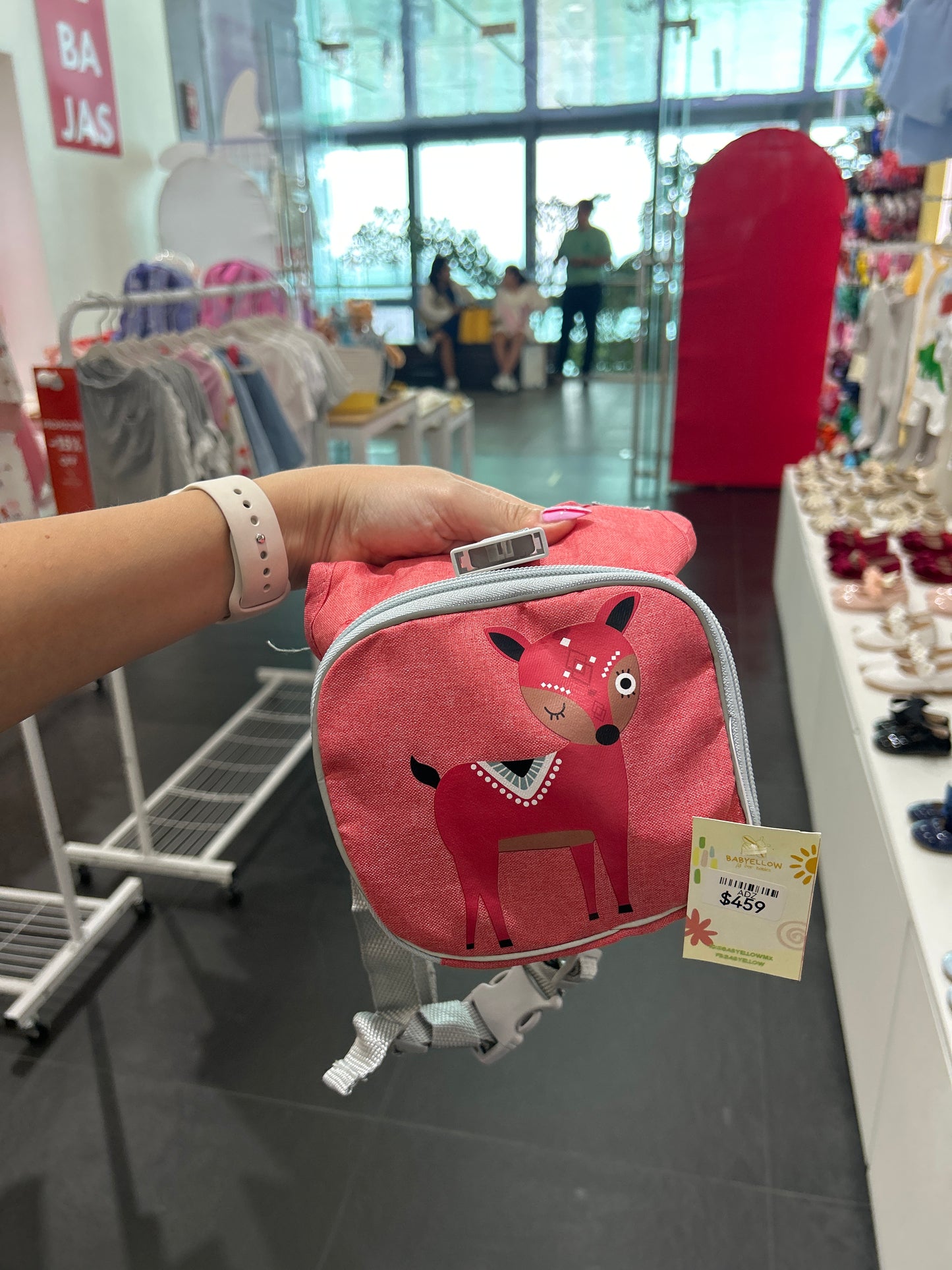 Arnés de seguridad rosa