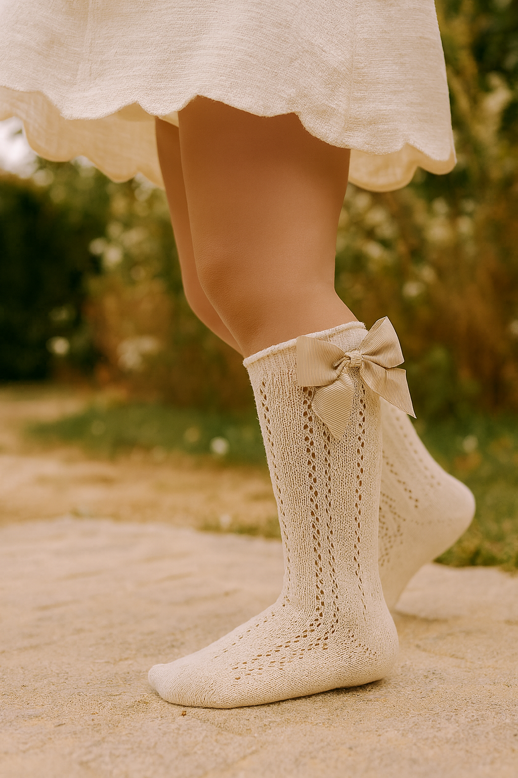 Calcetas largas caladas