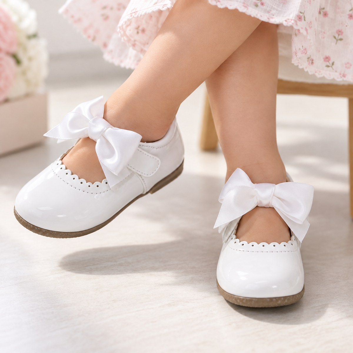 Zapato Moño Elegancia Blanco