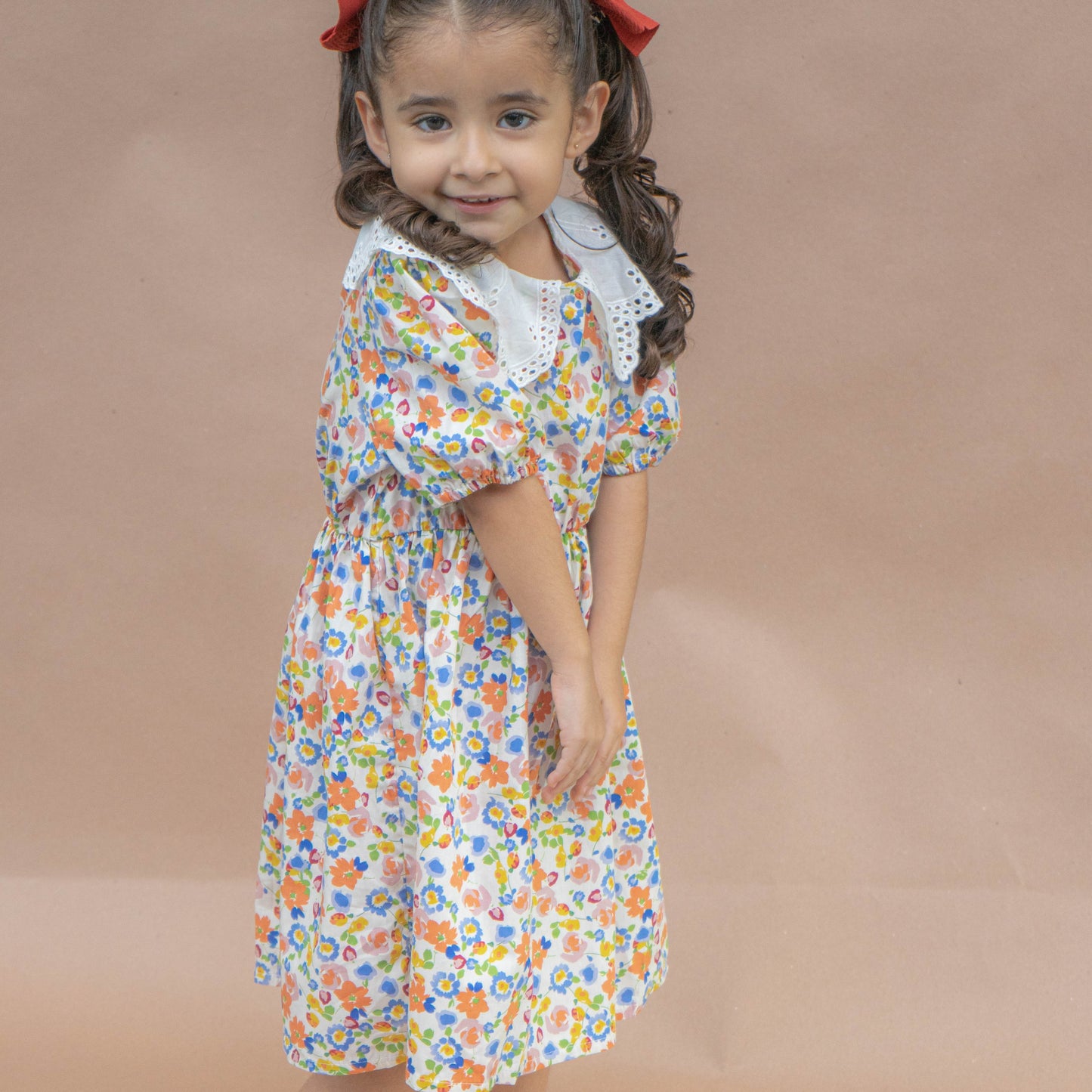 Vestido solapa floreado