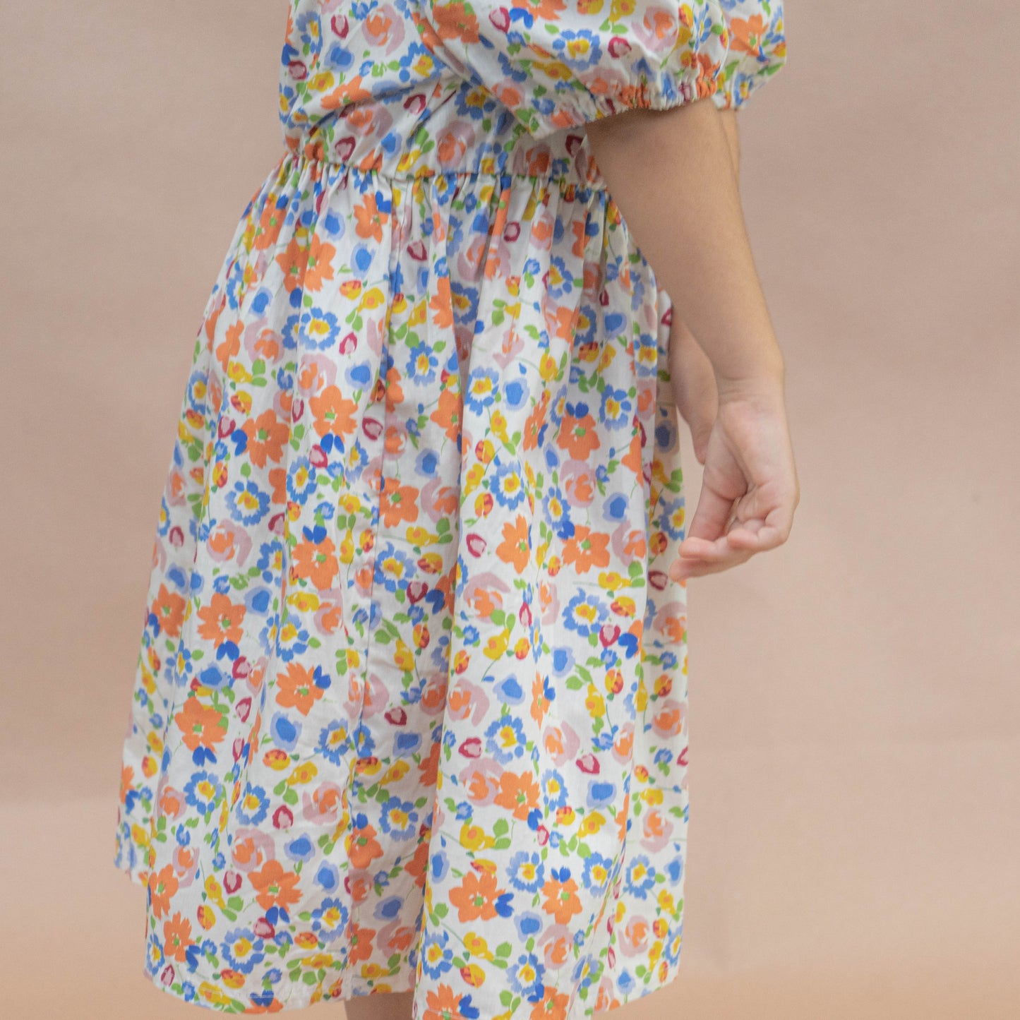 Vestido solapa floreado