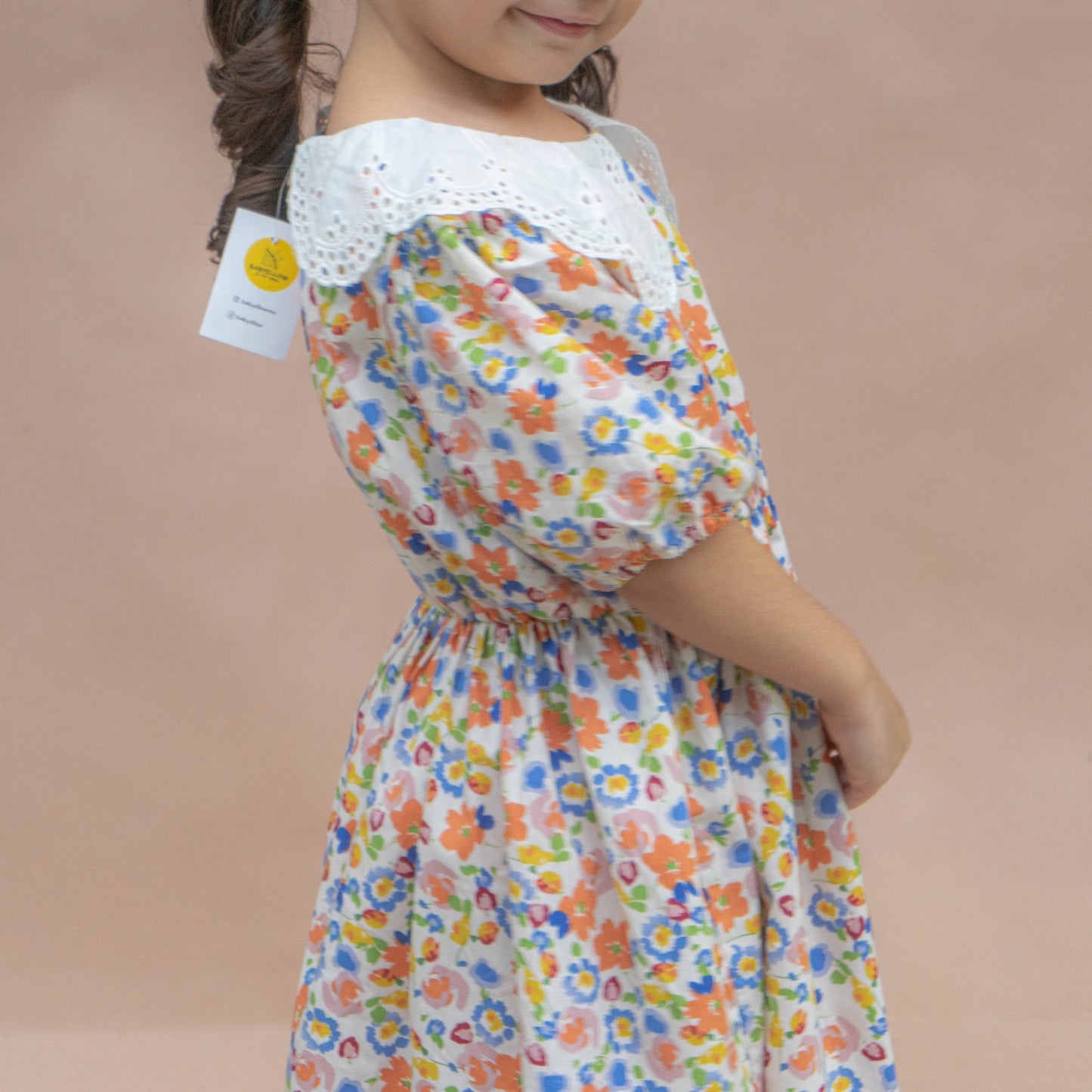 Vestido solapa floreado
