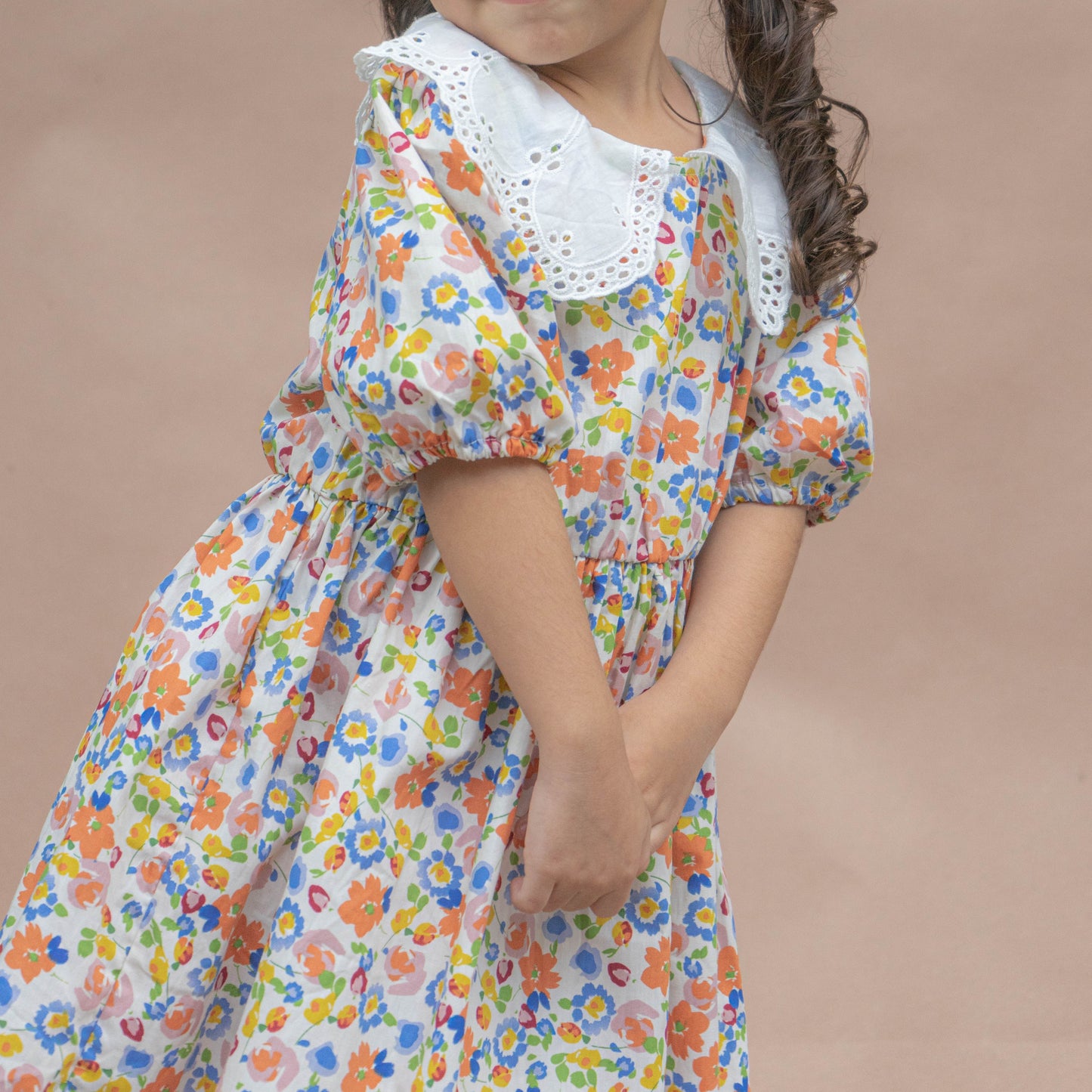 Vestido solapa floreado
