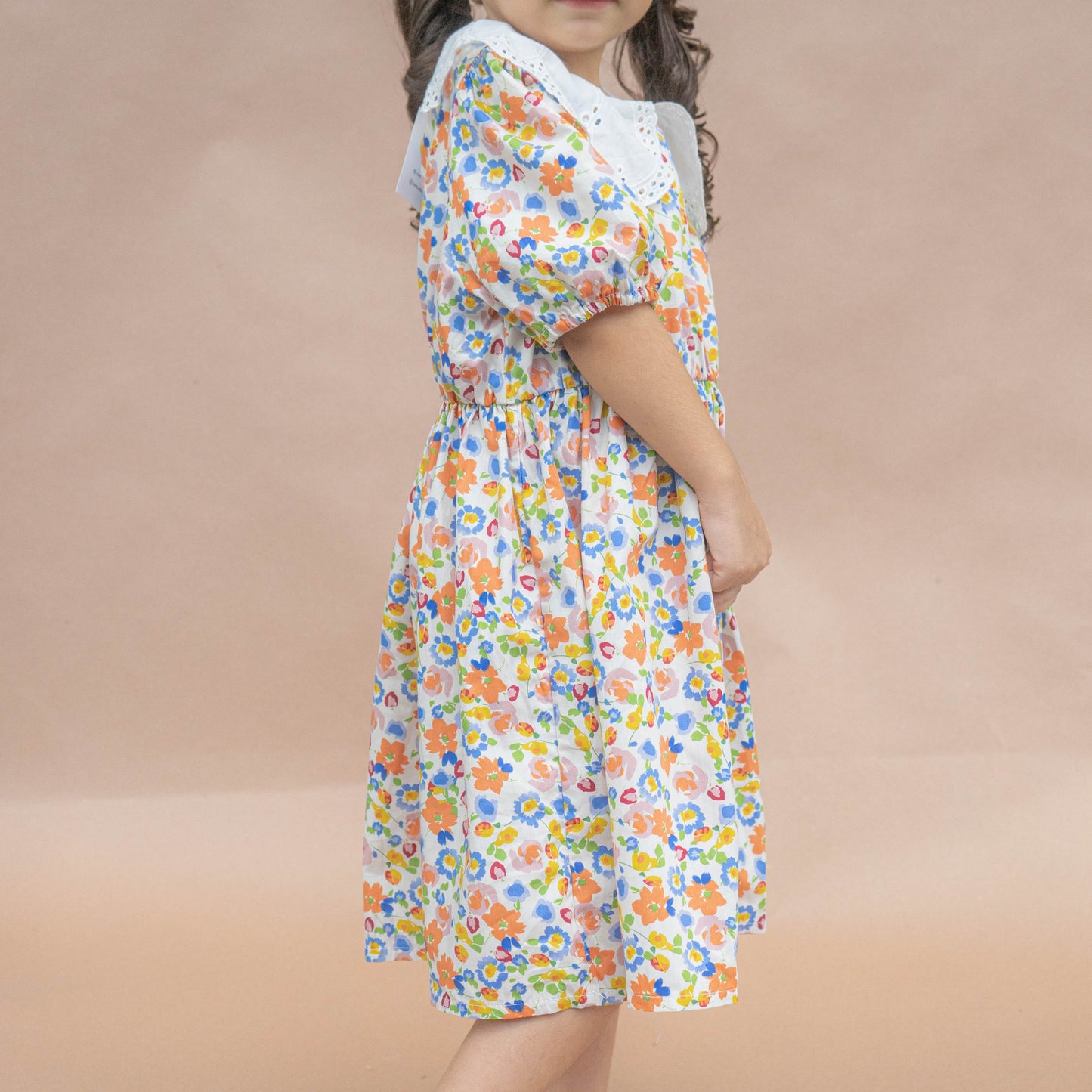 Vestido solapa floreado