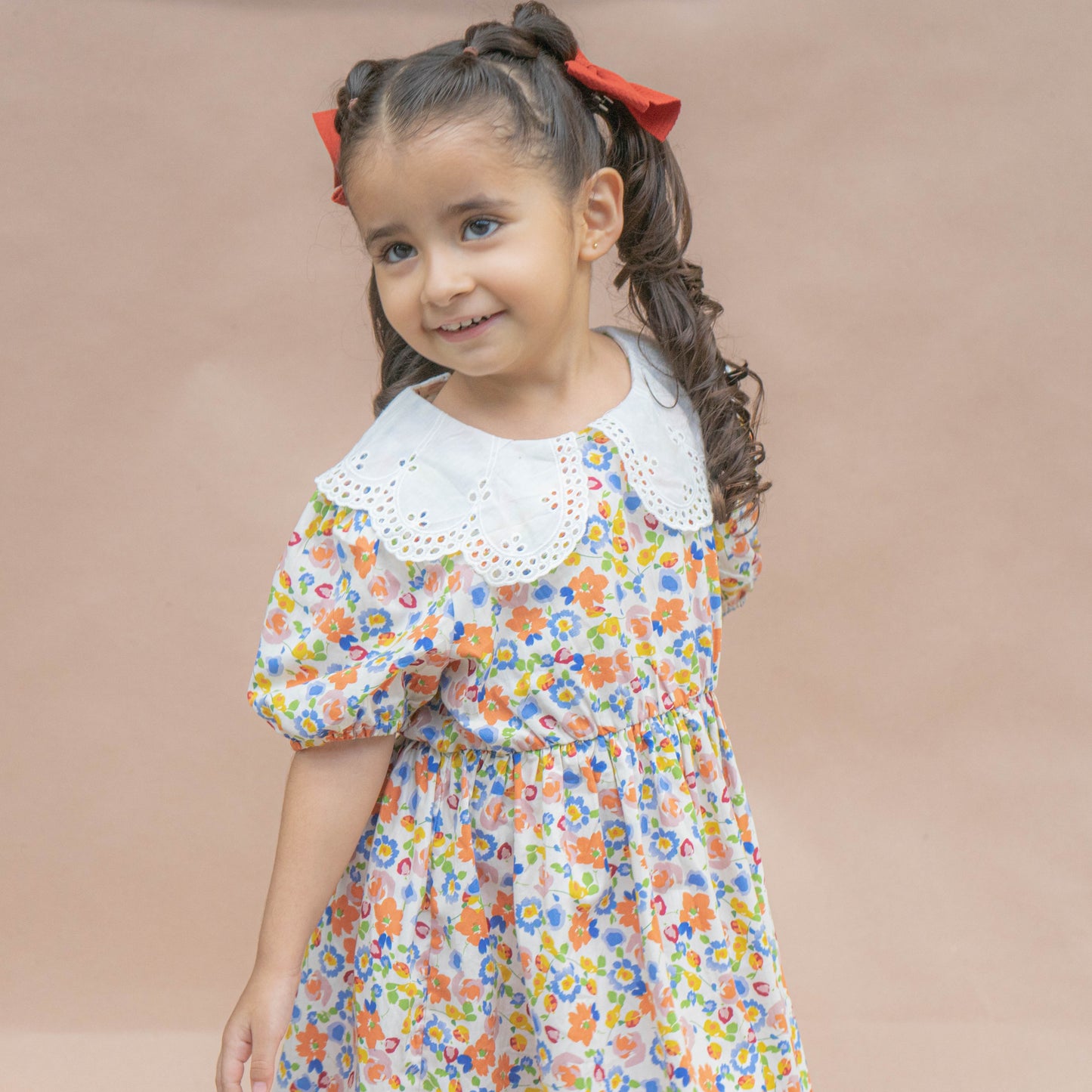 Vestido solapa floreado