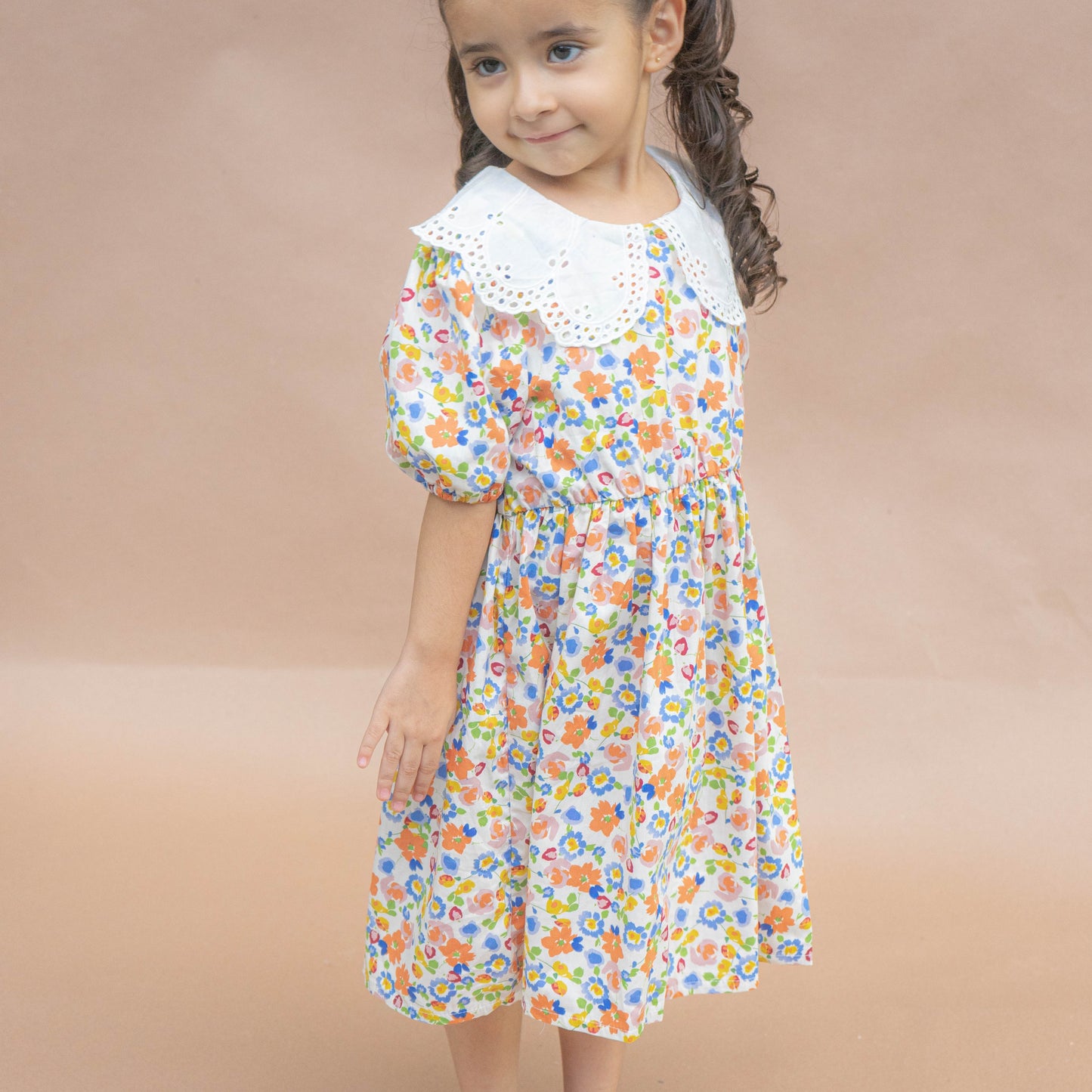 Vestido solapa floreado