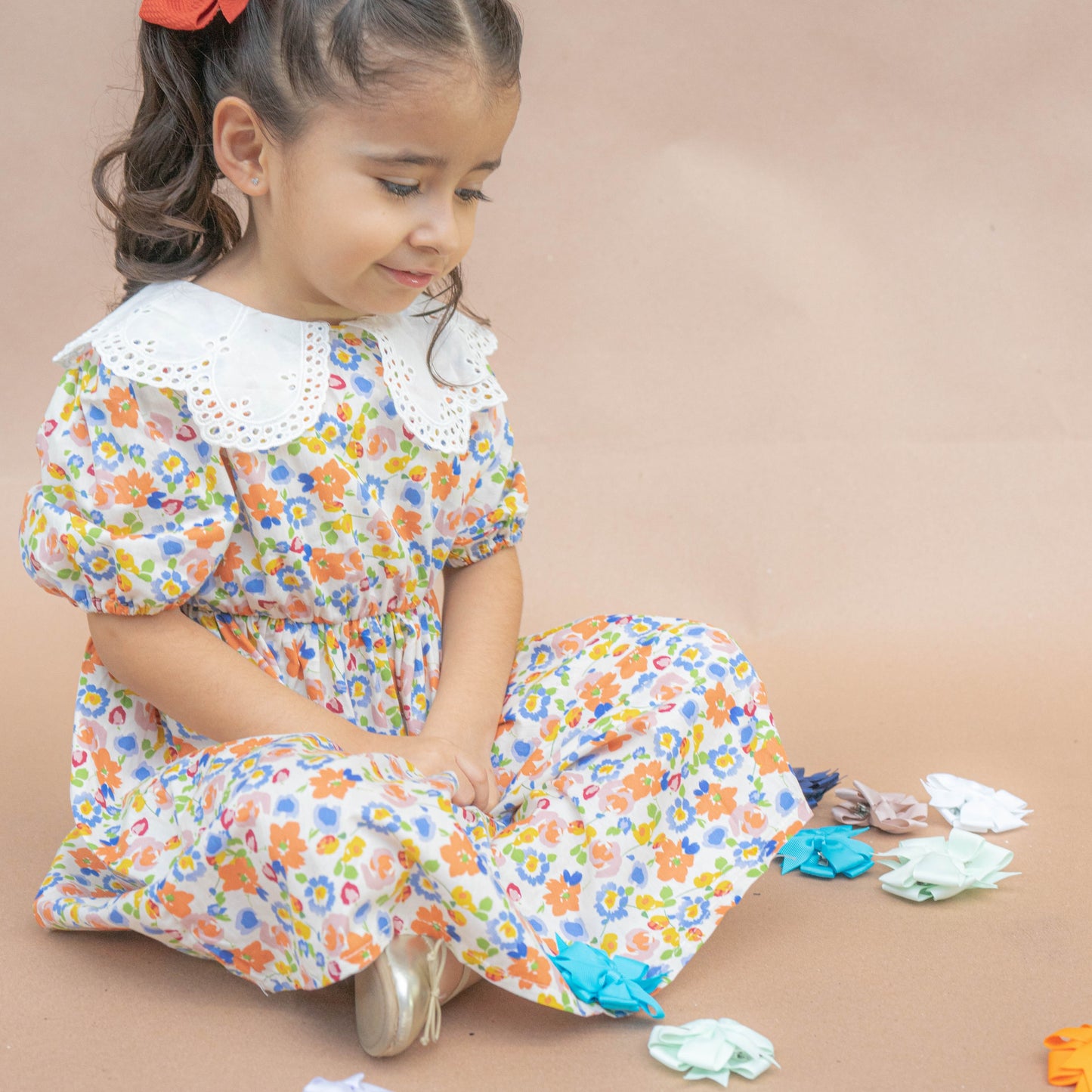 Vestido solapa floreado
