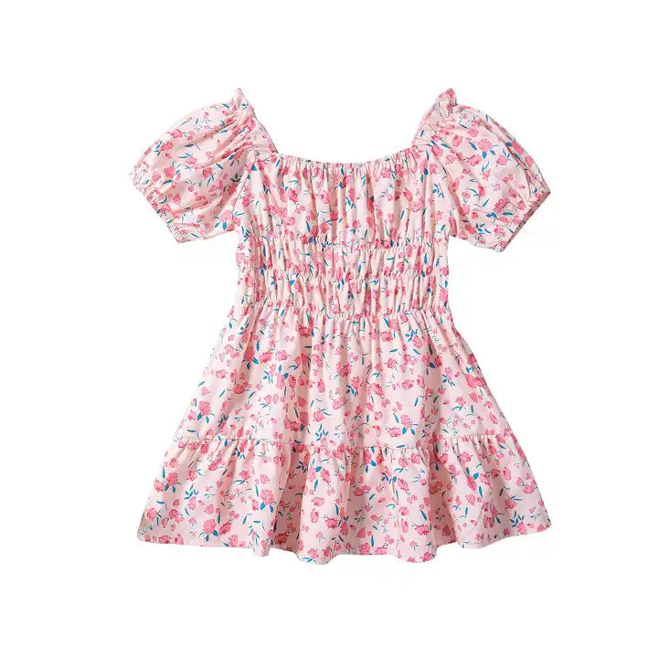 Vestido flores rosa