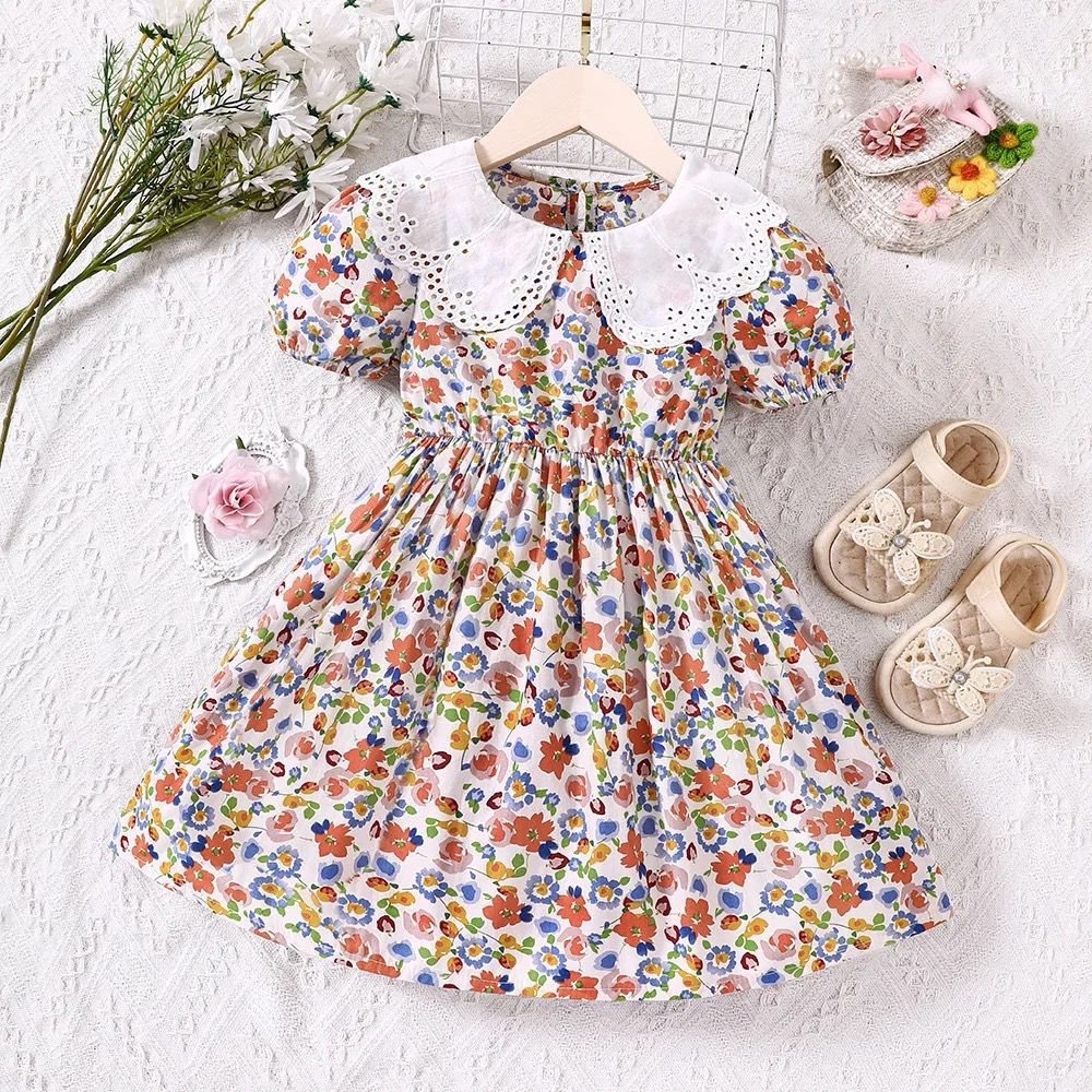 Vestido solapa floreado