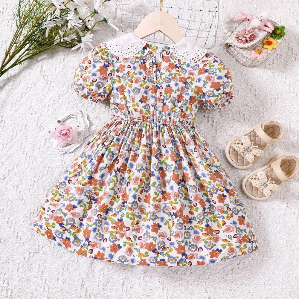 Vestido solapa floreado