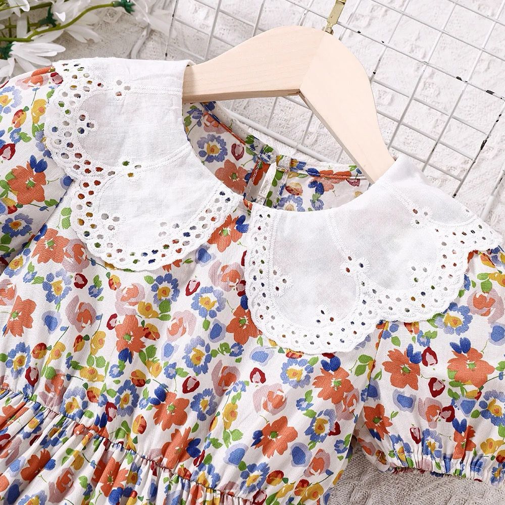 Vestido solapa floreado