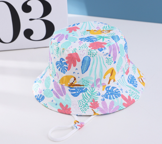 Sombrero Tropical Antisoleado – Ajustable y Lleno de Color