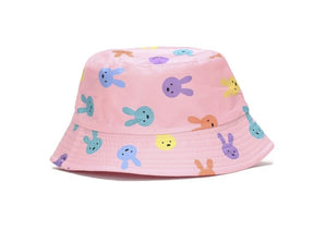 Sombrero rosa conejos