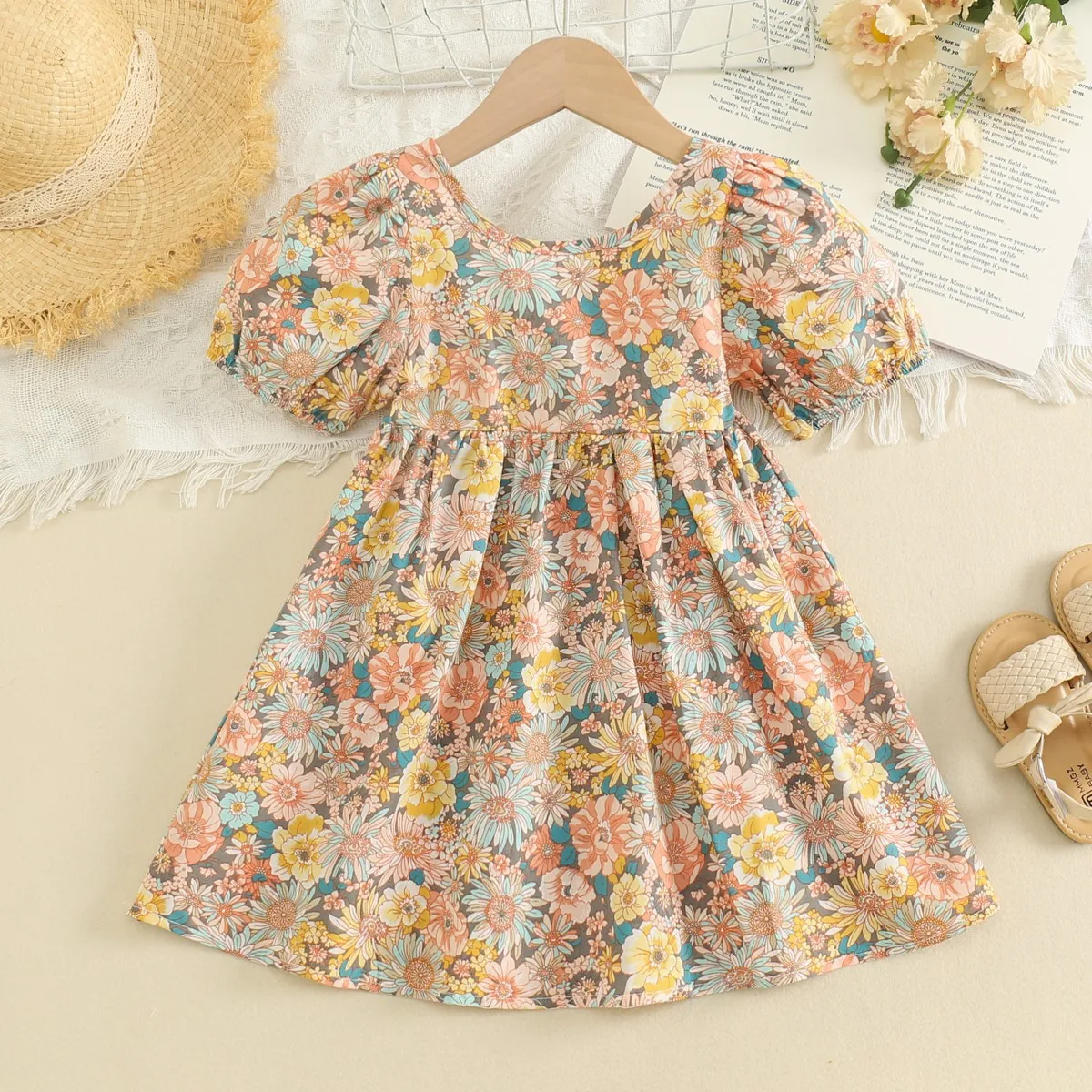 Vestido flores amarillas