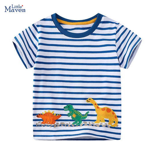 Playera Rayas dino