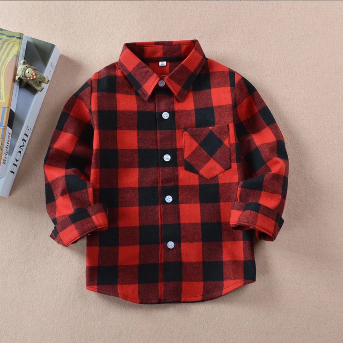 Camisa cuadros rojos