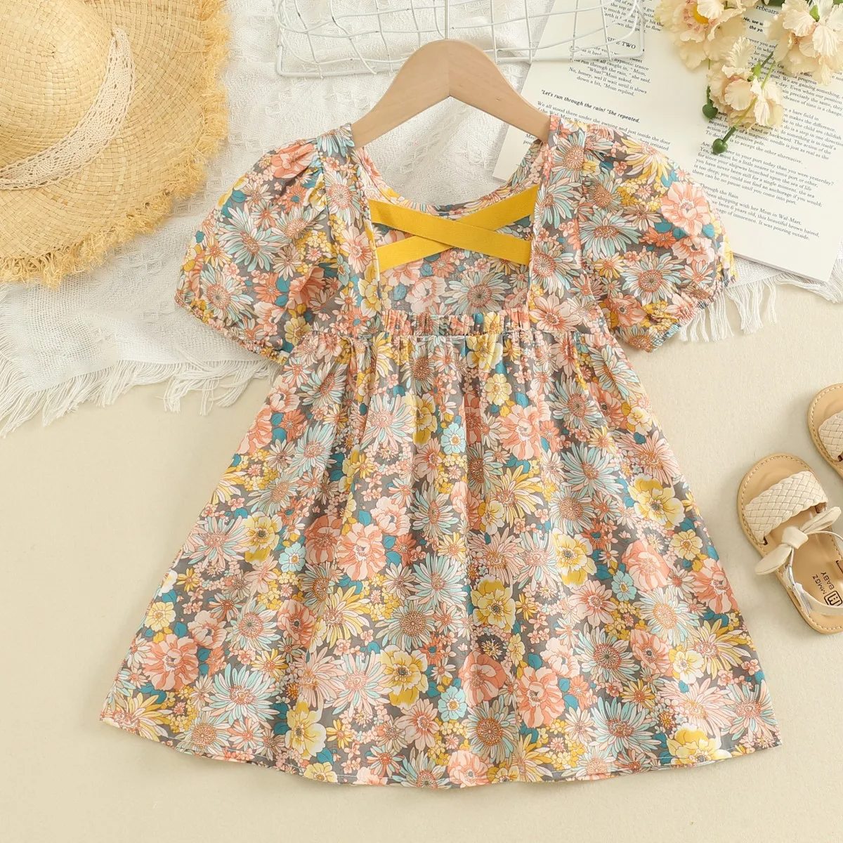 Vestido flores amarillas