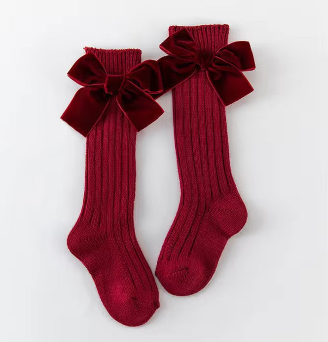 Calcetas con moño