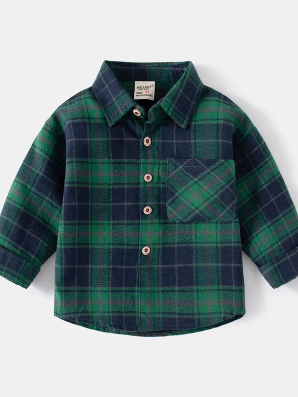 Camisa cuadros verde
