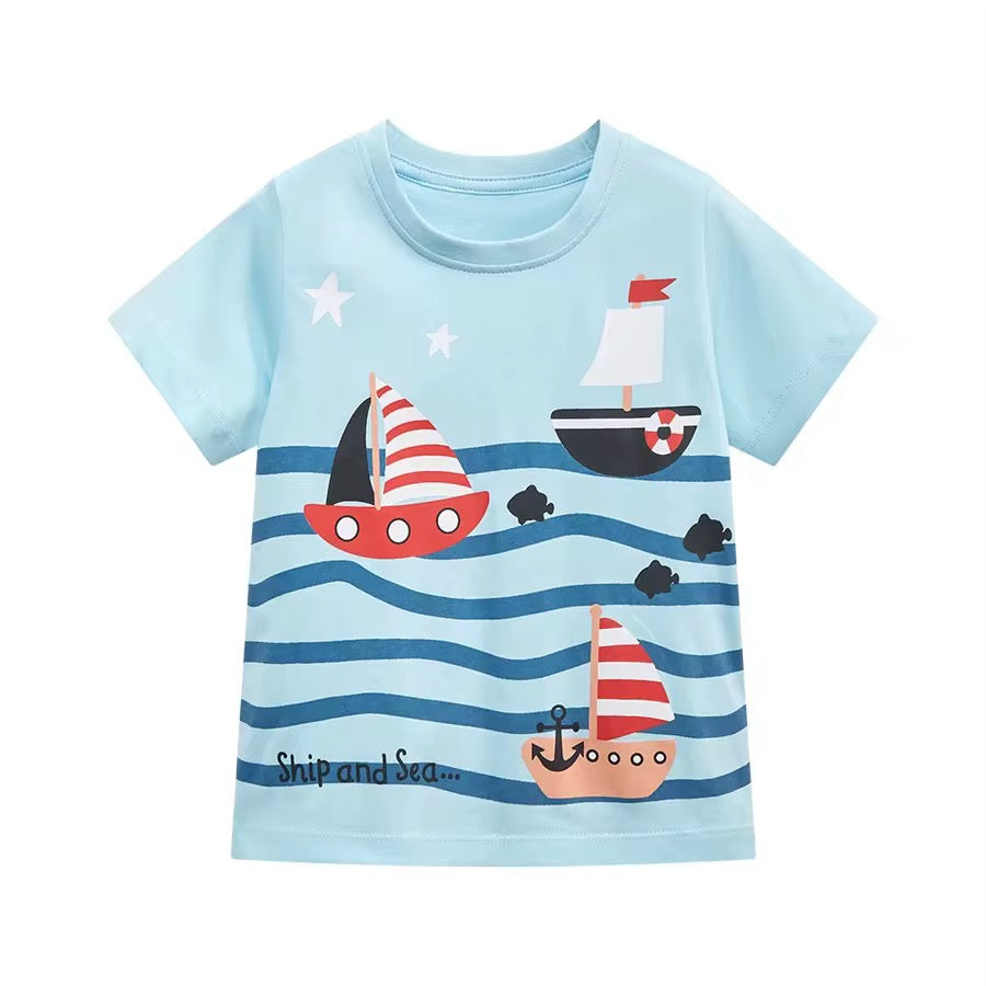 Playera de barcos