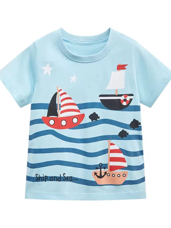Playera de barcos