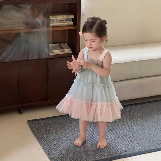 Vestido Tul Sueño Pastel