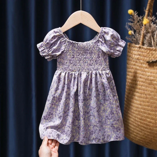 Vestido flores lila