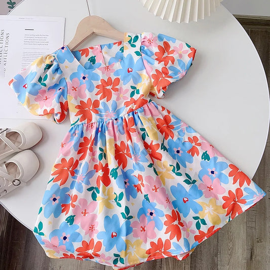 Vestido flores colores