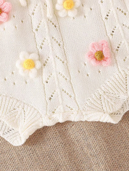 Conjunto bordado florecitas