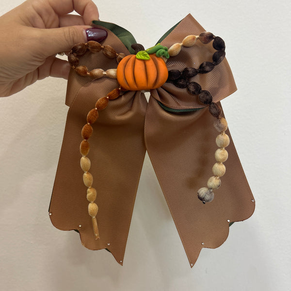 Moño Otoñal Pumpkin para Niña 🎃