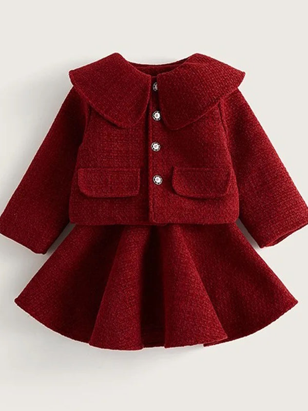 Conjunto rojo liso