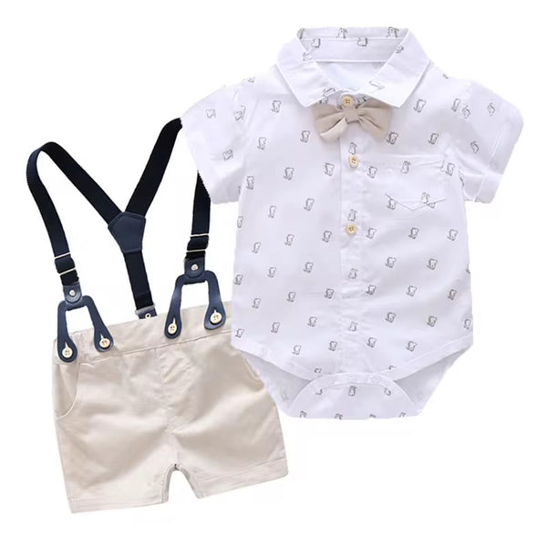 Conjunto de tirantes beige