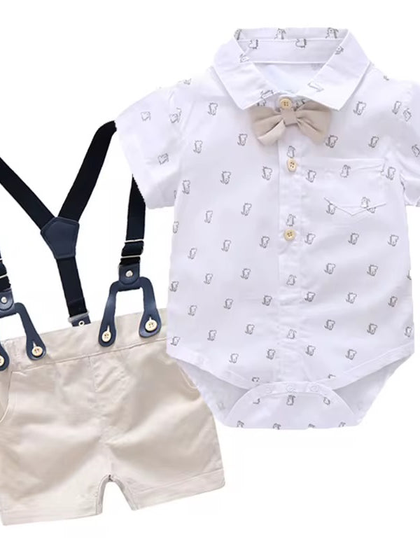 Conjunto de tirantes beige