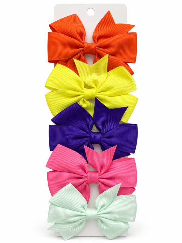 Set de 5 Moños Color Pop