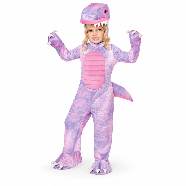 Disfraz Dinosaurio Rosa para Niña