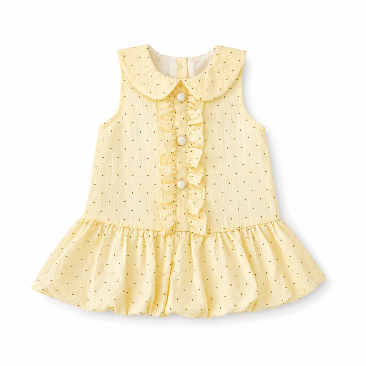 Vestido Amarillo Puntitos