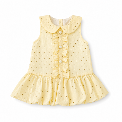 Vestido Amarillo Puntitos
