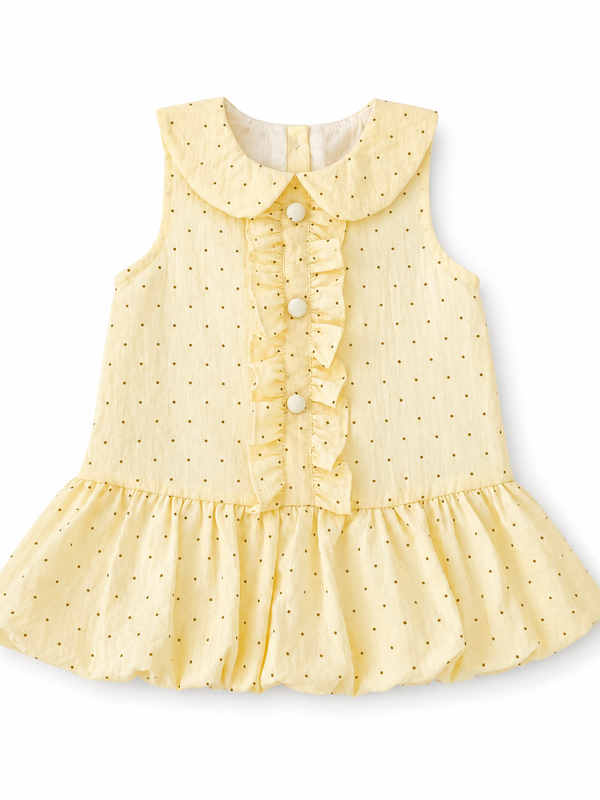 Vestido Amarillo Puntitos