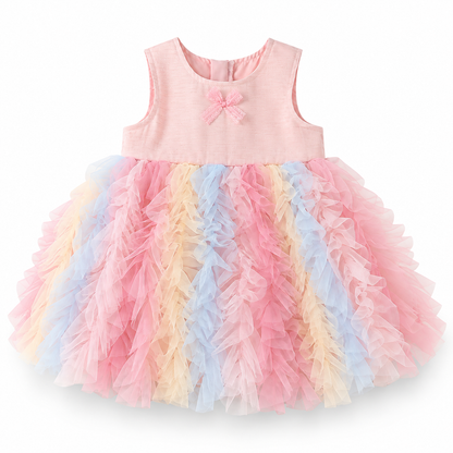 Vestido Arcoíris de Tul Suave