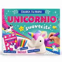 Kit Decora tu Unicornio con Libro y 6 Plumones