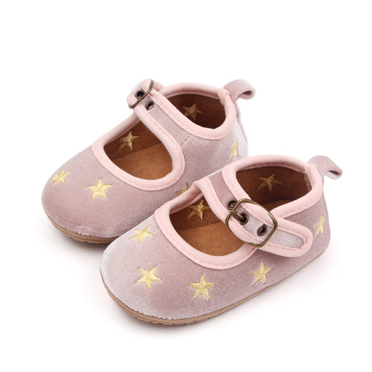 Zapato rosa estrellas