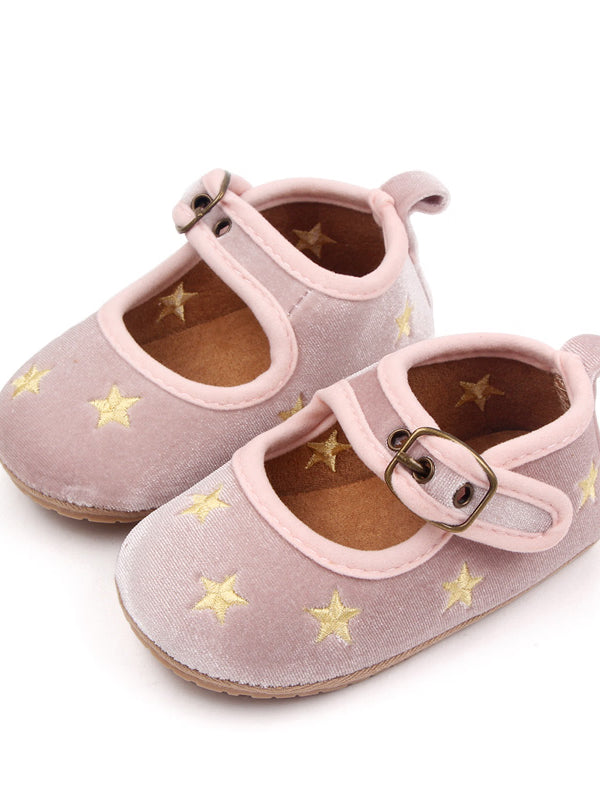 Zapato rosa estrellas