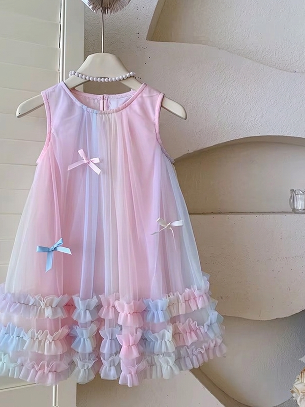 Vestido arcoíris tul