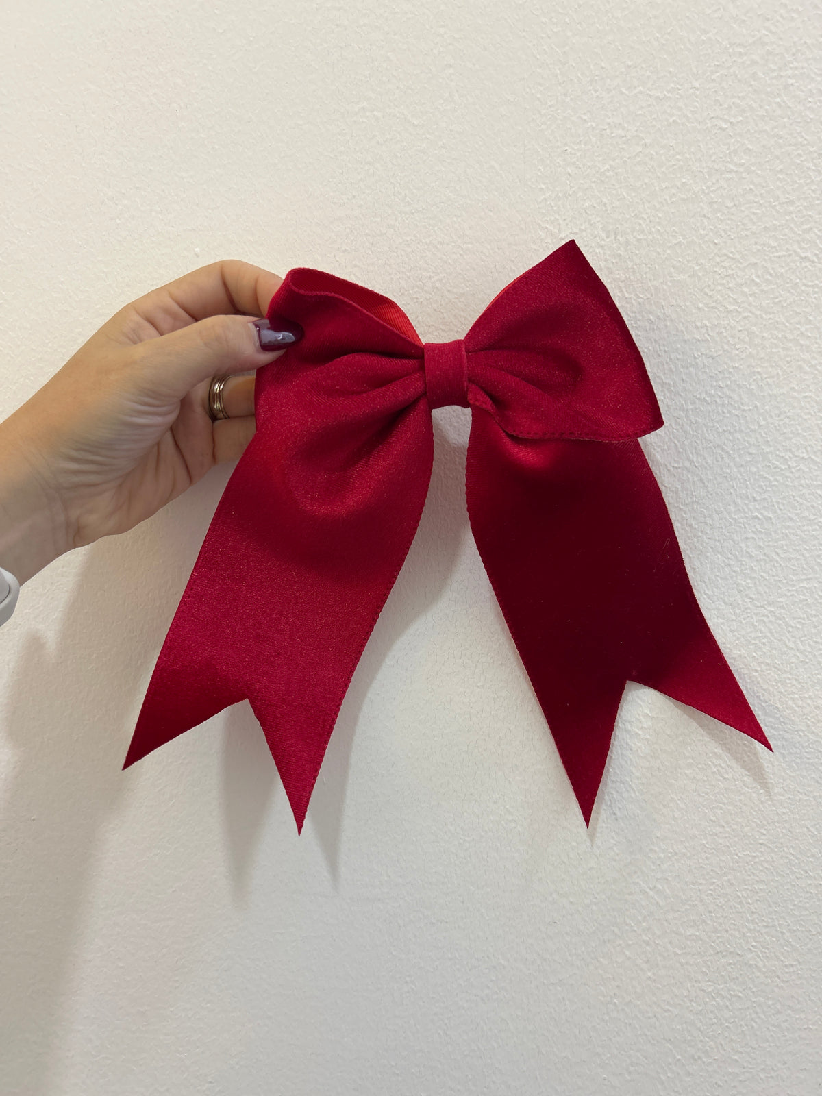 Coletero terciopelo rojo