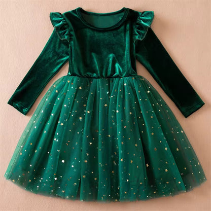 Vestido de tul verde