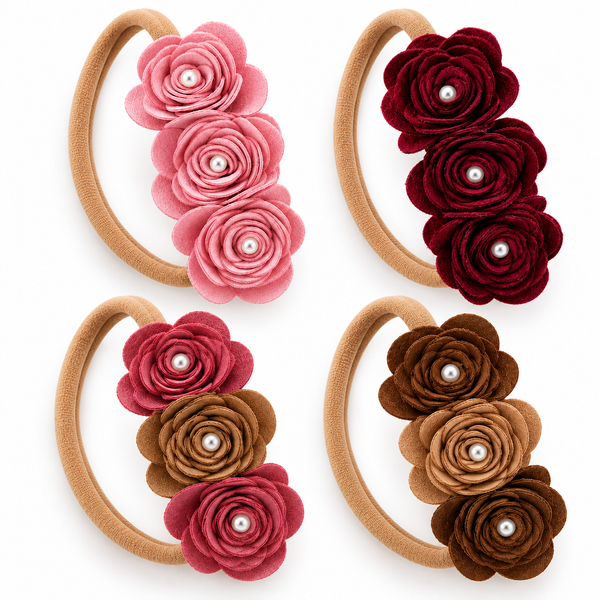 Bandita para Bebé con Flores Suaves